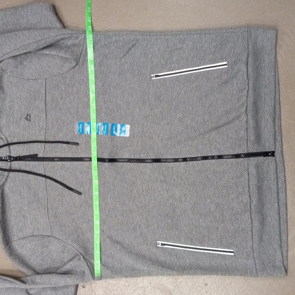 GREY AND BLACK RBX X-TRAIN ZIP UP, HOODED SWEAT SHIRT WITH POCKETS - Picture 3 of 11